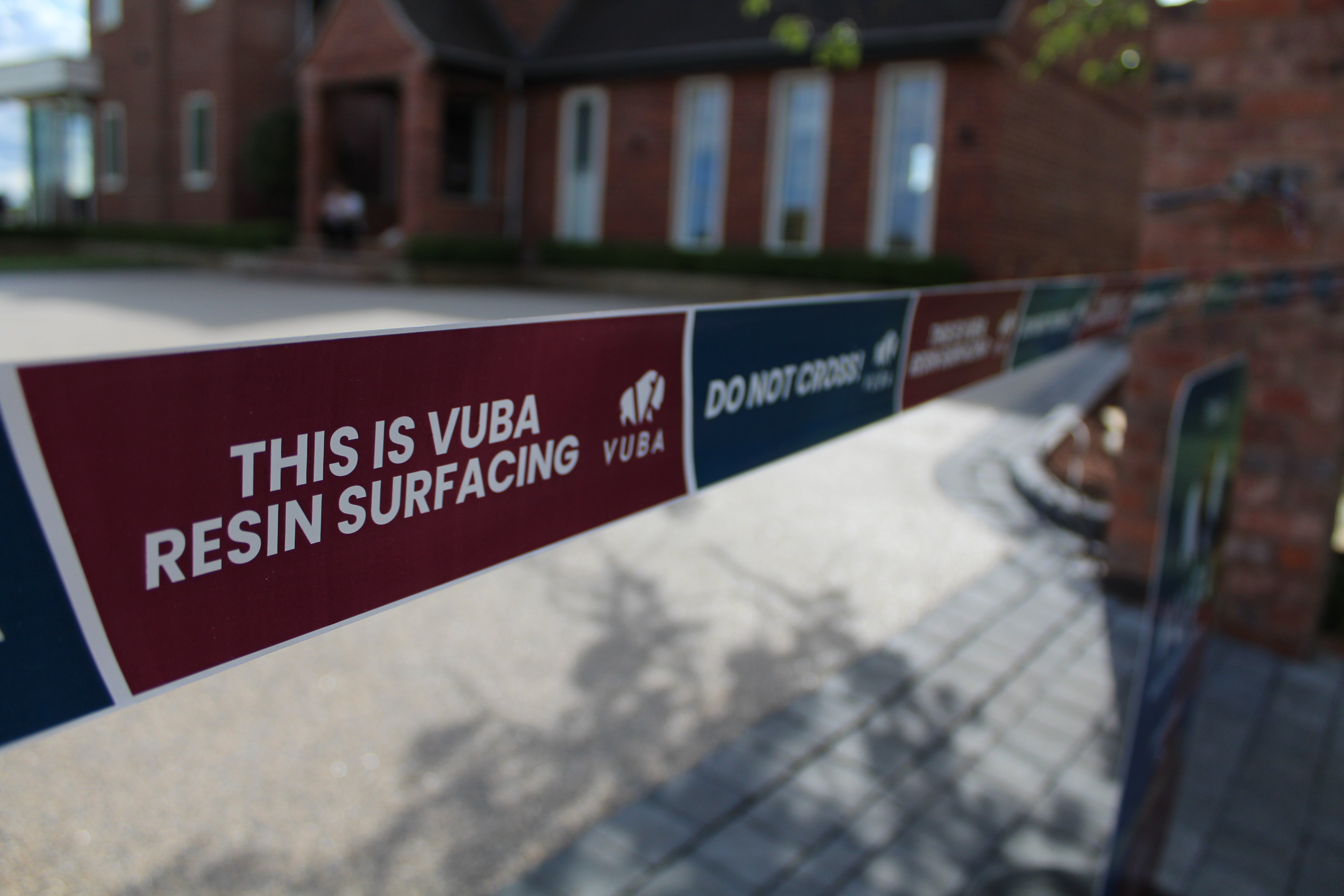 Färdig Vuba resin bound-yta